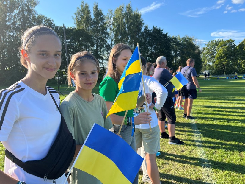 Heiagjeng under Chernomorets kamp på Norway Cup